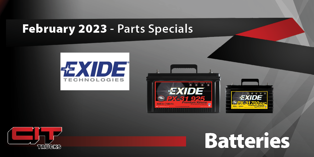 February 2023 Parts Special – Exide Batteries