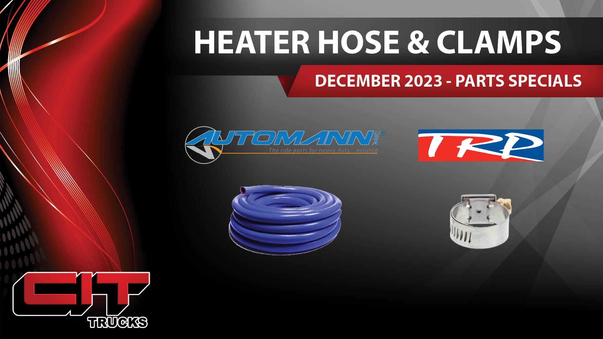 CIT Trucks - Heater Hose & Clamps