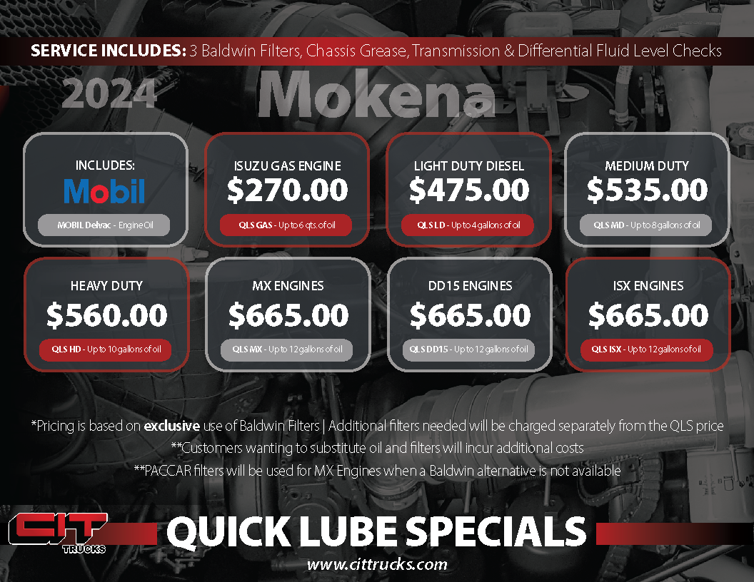 2024 Quick Lube Specials Mokena IL CIT Trucks   2024 QLS Flyer Mokena 