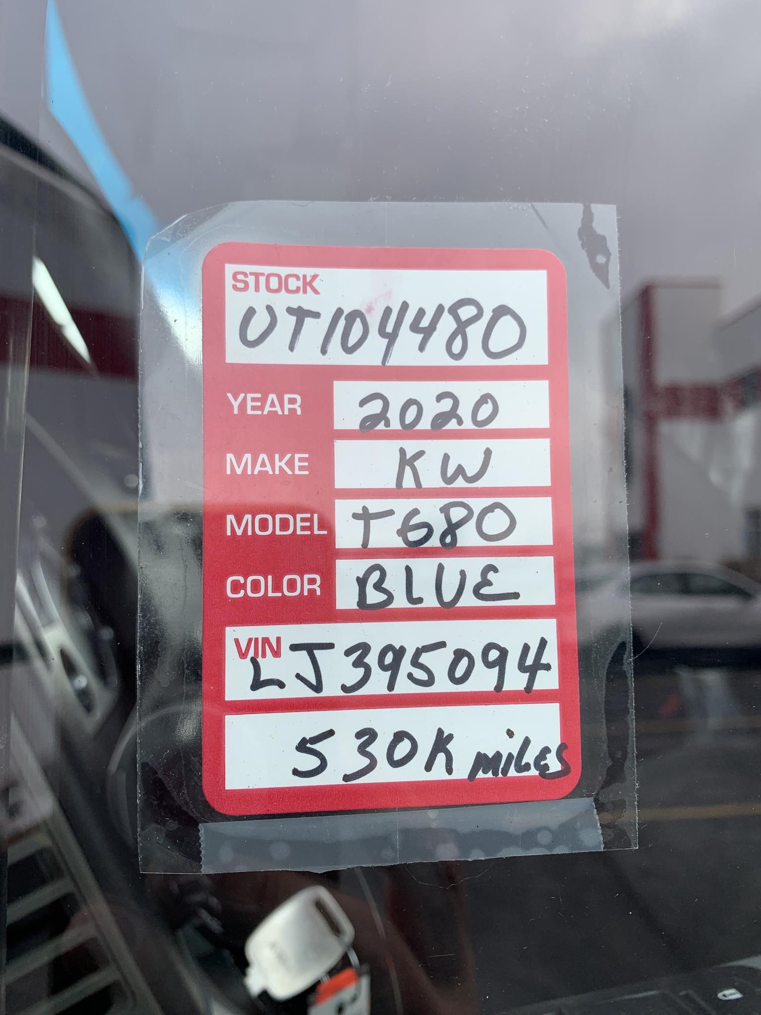 2020 KENWORTH T680 10026992963 2020 KENWORTH T680 10026992963