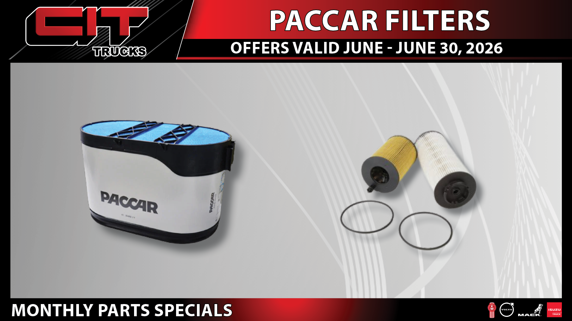 Troy, IL 10 PACCAR Filters - CIT Trucks
