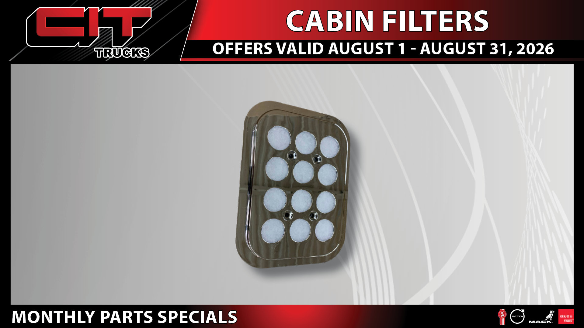 Cabin Filters - CIT Trucks