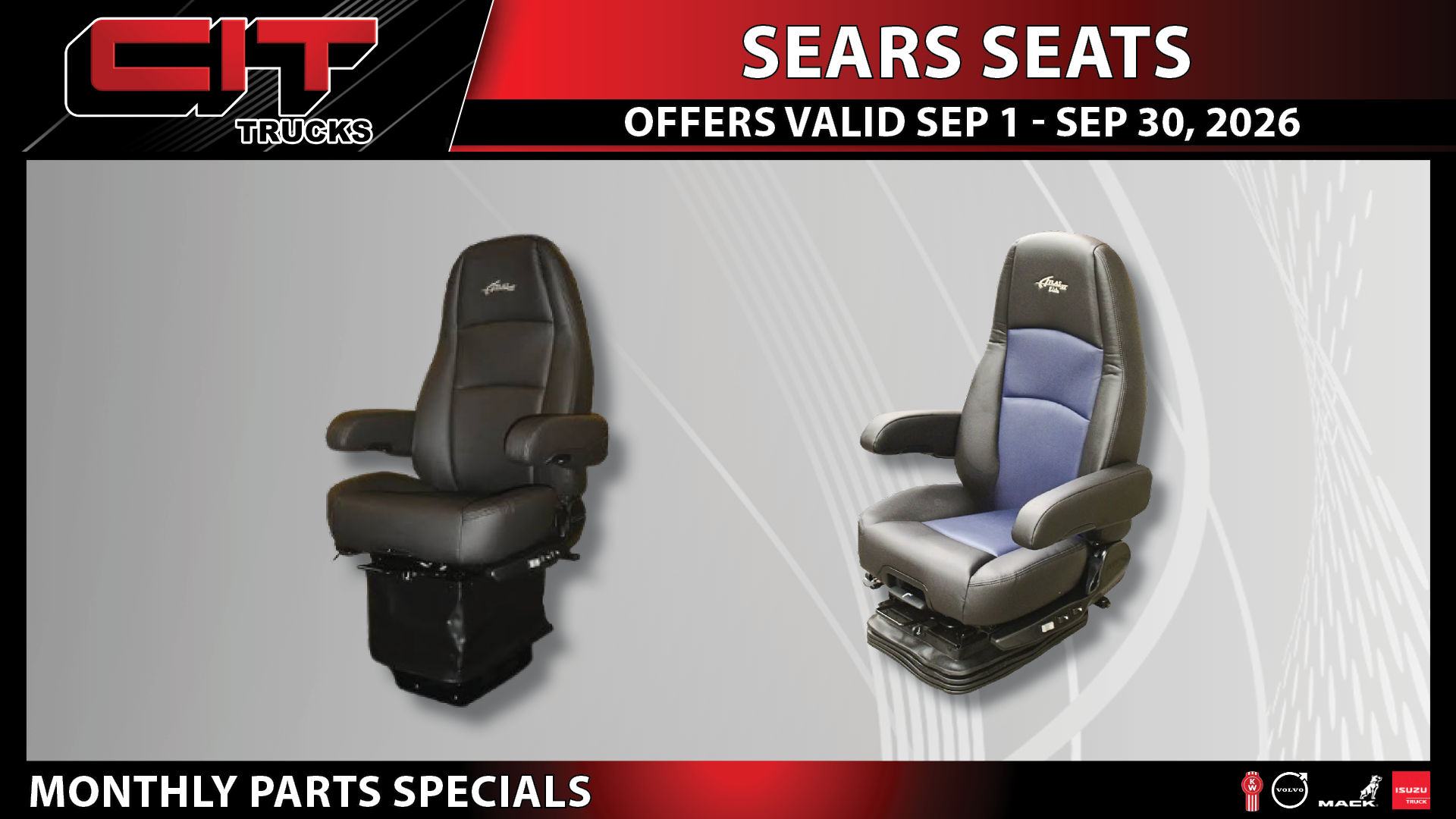 Sears Seats - CIT Trucks